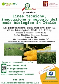 Linee tecniche, innovazione e mercato del mais biologico in Italia